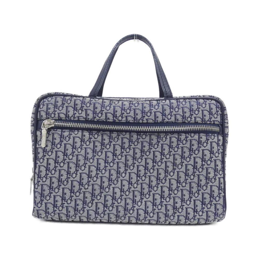 Christian Dior handbag Navy Blue Diorissimo Trotter monogram canvas